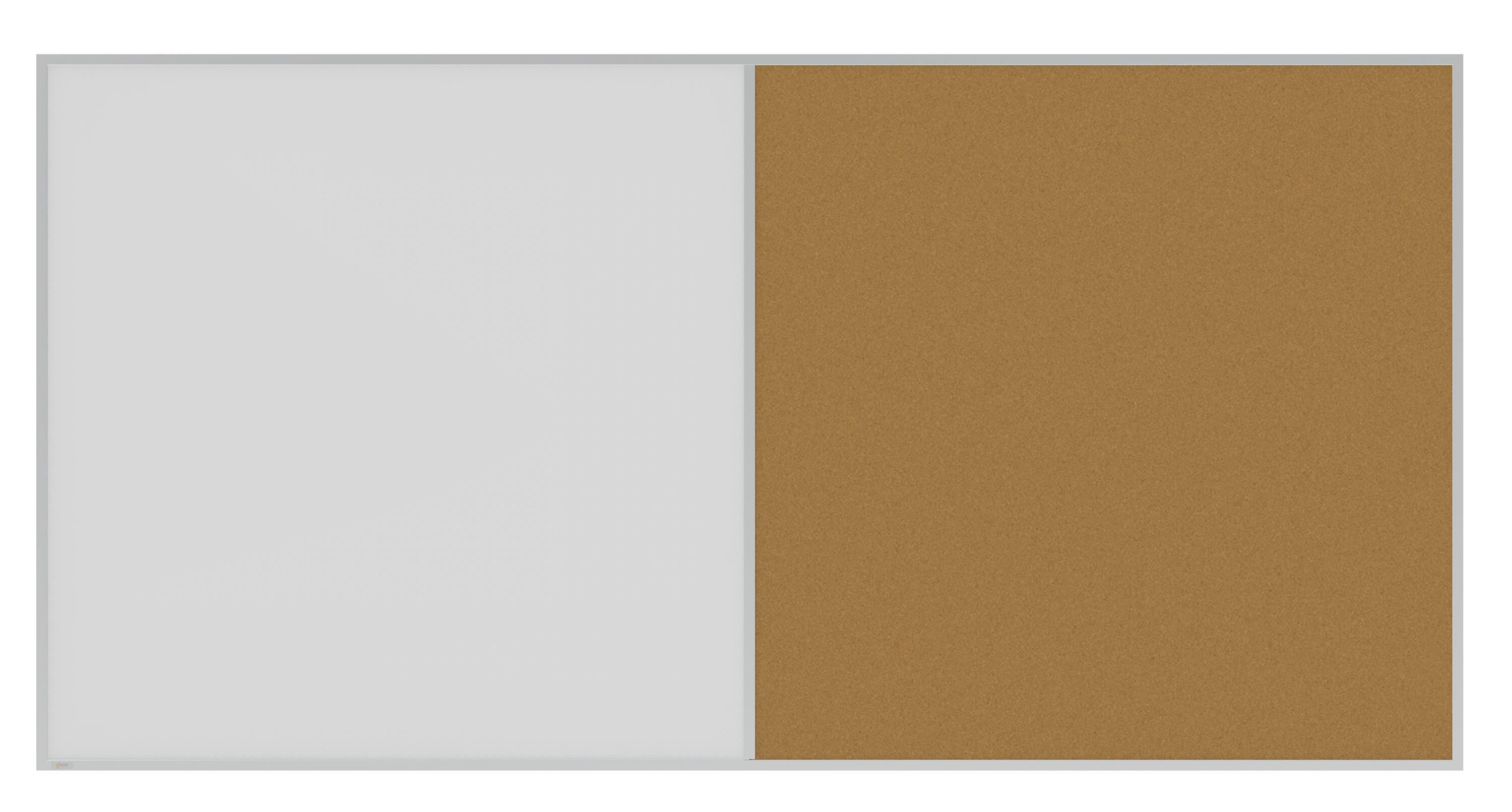 Image for Ghent Aluminum Framed Whiteboard Corkboard Combo, 8 x 4 Feet from School Specialty